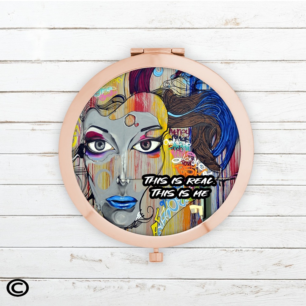 Funny Motivational Compact Mirrors